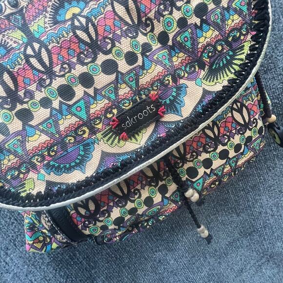 Sakroots Convertible Backpack Crossbody Bag Adjustable Strap Pockets Hippie Boho - Picture 3 of 11